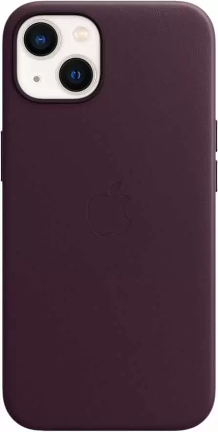 Чехол Apple Leather Case with MagSafe для iPhone 13 (MM143ZE/A), темная вишня
