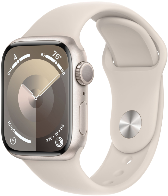 Часы Apple Watch Series 9, 45mm M/L «сияющая звезда»