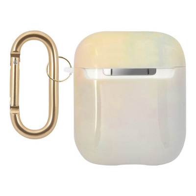 Чехол Guess T case with ring TIE & DYE для Airpods, розовый