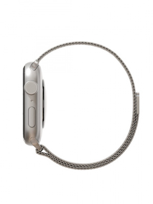 Ремешок «vlp» из нержавеющей стали сетчатый для Apple Watch 424445, серебристый 4