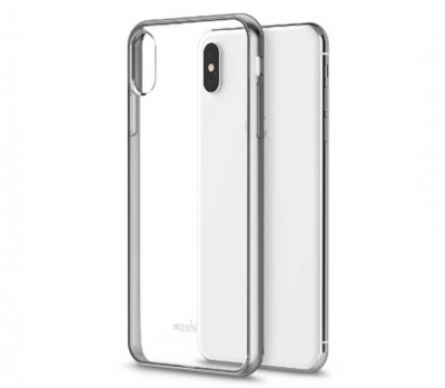 Чехол Moshi Vitros iPhone Xs Max, прозрачный серебристый