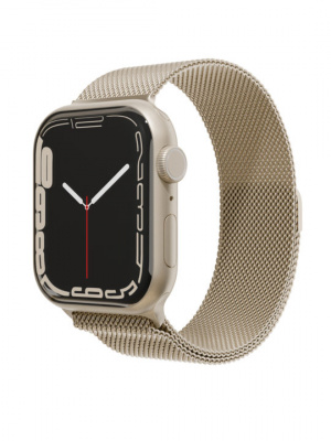 Ремешок «vlp» из нержавеющей стали сетчатый для Apple Watch 424445, золотой 2