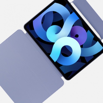 Чехол-подставка Deppa Wallet Onzo Magnet для iPad Air 10.9 2020(серо-лавандовый)